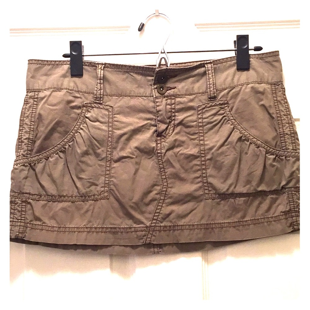NOBO khaki cargo mini skirt